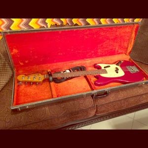 Vintage 50+Years Old Fender Mustang Bass Guitar